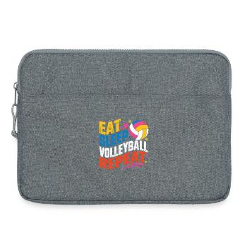 Volleyball Saying Beachvolleyball - Laptop bag 15" - heather grey - Front