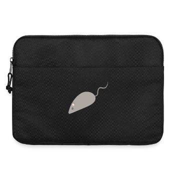 Croquis minimaliste de la souris grise - Sacoche pour ordinateur portable 15 pouces - noir - Devant