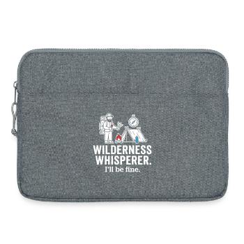 Wilderness Whisperer Camping Adventure - Laptop bag 15" - heather grey - Front