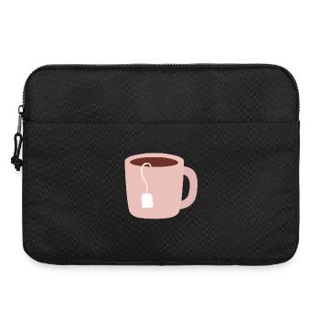 Illustration de tasse à thé rose pastel - Sacoche pour ordinateur portable 15 pouces - noir - Devant