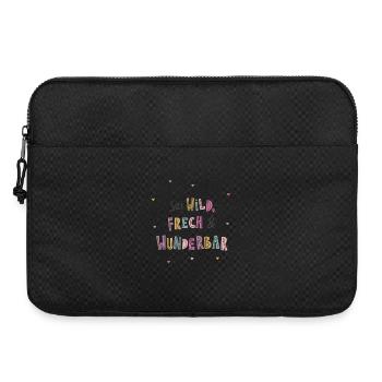 Soyez sauvages, frec et merveilleux - Affirmation Kids - Sacoche pour ordinateur portable 15 pouces - noir - Devant