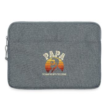 Papa Legend Retro Sun - Laptop bag 15" - heather grey - Front