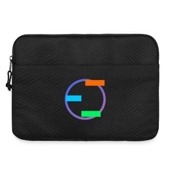 Équilibre géométrique - Sacoche pour ordinateur portable 15 pouces - noir - Devant