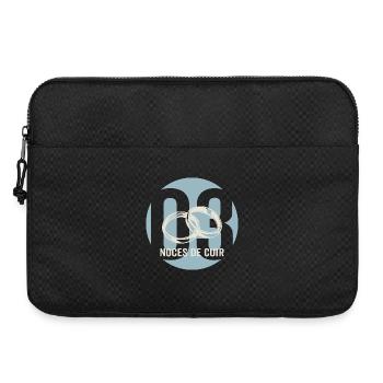 Idée Cadeau Couple 3 Ans de Mariage Noces de Cuir - Sacoche pour ordinateur portable 15 pouces - noir - Devant