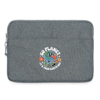 Go Planet It’s Your Earth Day - Laptoptasche 15" - Grau meliert - Vorne