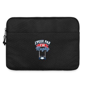 J'peux pas j'ai Rugby - Sacoche pour ordinateur portable 15 pouces - noir - Devant
