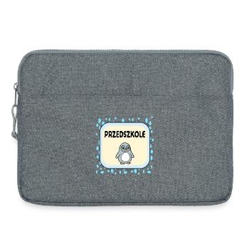 Penguin Kindergarten - Laptop bag 15" - heather grey - Front