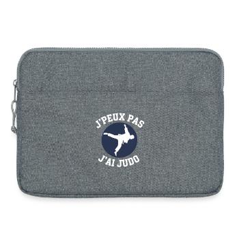 Judo: Ich kann nicht, ich habe Judo - Laptoptasche 15" - Grau meliert - Vorne