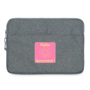Hello sunshine - Laptop bag 15" - heather grey - Front