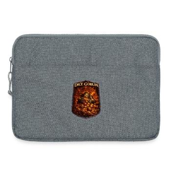 Dice Goblin T-Shirt – Würfel & Rollenspiel - Laptoptasche 15" - Grau meliert - Vorne