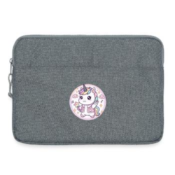 Kawaii Unicorn Pastel Magic - Cute & Cute - Laptop bag 15" - heather grey - Front