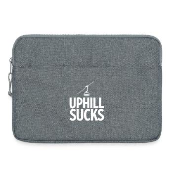Déclaration sur les sports d’hiver sur le télésiège - Sacoche pour ordinateur portable 15 pouces - gris chiné - Devant