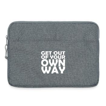 PROPRE FAÇON - Sacoche pour ordinateur portable 15 pouces - gris chiné - Devant