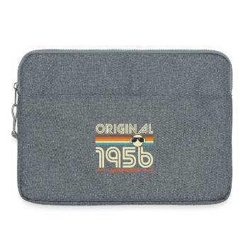 Original 1956 Retro Stripes - Laptop bag 15" - heather grey - Front