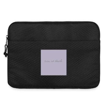Leise ist stark Typografie Poster minimalistisch - Laptoptasche 15" - Schwarz - Vorne