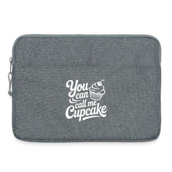Tu peux m’appeler Cupcake - Sacoche pour ordinateur portable 15 pouces - gris chiné - Devant