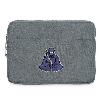 Ninja Zen – Martial Arts & Combat Sports - Sacoche pour ordinateur portable 15 pouces - gris chiné - Devant