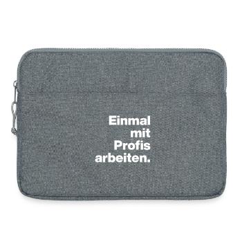 WORK WITH PROFESSIONALS FOR ONCE. SARCASM, CHEEKY TRAINEE - Laptop bag 15" - heather grey - Front