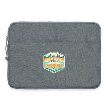 Camping humor: Goodbye therapy - Laptop bag 15" - heather grey - Front