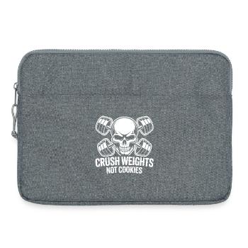 Crush Weights Gym No Sugar - Laptop bag 15" - heather grey - Front