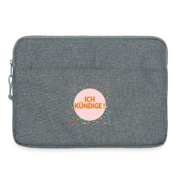 Poste de licenciement - Sacoche pour ordinateur portable 15 pouces - gris chiné - Devant