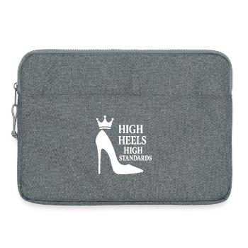 Talons hauts : Normes élevées : Reine de la déclaration de puissance - Sacoche pour ordinateur portable 15 pouces - gris chiné - Devant