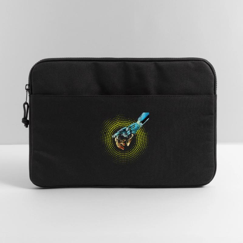 computer hand robot AI digital cyborg code pc Laptop bag 15"
