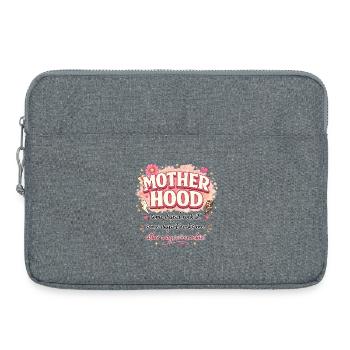 Cadeau de la fête des mères sur la citation de la maternité - Sacoche pour ordinateur portable 15 pouces - gris chiné - Devant