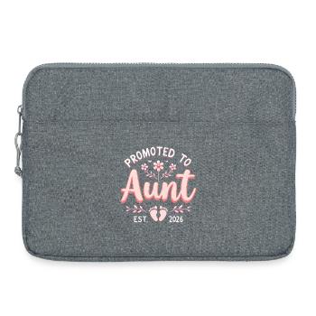 Tante 2026 Tante 2026 Befördert zu Tante 2026 - Laptoptasche 15" - Grau meliert - Vorne