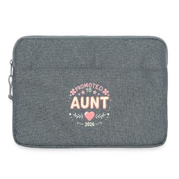 Tante 2026 Tante 2026 Befördert zu Tante 2026 - Laptoptasche 15" - Grau meliert - Vorne