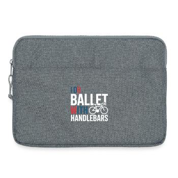 Professional Bicycle Acrobatics Performance Art  - Laptop bag 15" - heather grey - Front