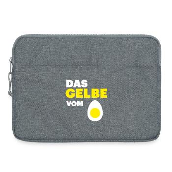 Fans de poulet - Coq - Coq - Jaune d’œuf - Sacoche pour ordinateur portable 15 pouces - gris chiné - Devant
