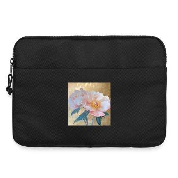 Goden Elegante Rosa Pfingstrose Blumen - Laptoptasche 15" - Schwarz - Vorne