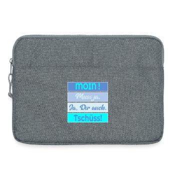 Chat Moin Bye - Laptop bag 15" - heather grey - Front