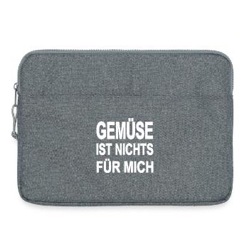 Gemüse - Laptoptasche 15" - Grau meliert - Vorne