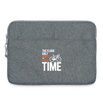 Professional Bicycle Acrobatics Performance Gear  - Laptop bag 15" - heather grey - Front