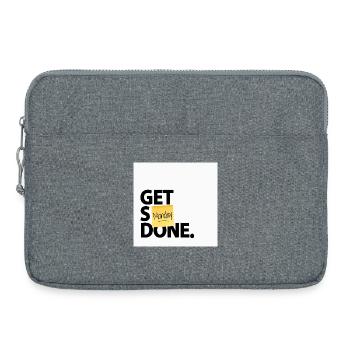 Faites les choses lundi Affiche drôle de bureau - Sacoche pour ordinateur portable 15 pouces - gris chiné - Devant