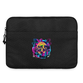 80s Retro Neon Party - Laptop bag 15" - black - Front