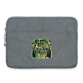Système de sonorisation Roots Dub Reggae - Sacoche pour ordinateur portable 15 pouces - gris chiné - Devant