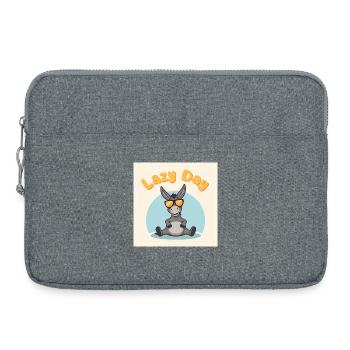 Jour de Paresse - Âne Relax - Sacoche pour ordinateur portable 15 pouces - gris chiné - Devant