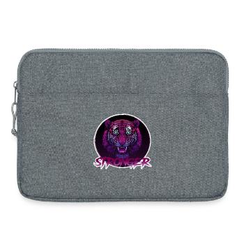Wild Neon Tiger - Stronger - Laptop bag 15" - heather grey - Front