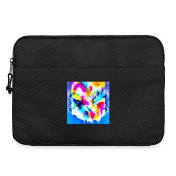 Farbexplosion im Aquarell - Laptoptasche 15" - Schwarz - Vorne