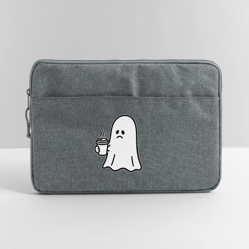 Geist Kaffee Halloween Süßes oder Saures Laptoptasche 15"