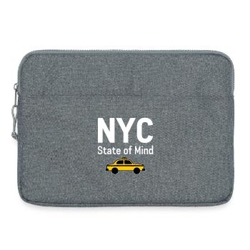 NYC State of Mind New York City Taxi Vibes - Laptop bag 15" - heather grey - Front