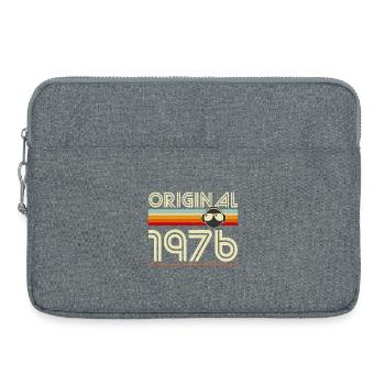 Originale Retro-Kopfhörer von 1976 - Laptoptasche 15" - Grau meliert - Vorne