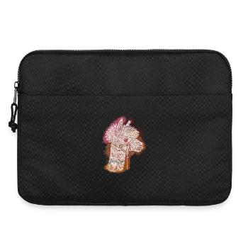 Alpaga Zentangle - Sacoche pour ordinateur portable 15 pouces - noir - Devant