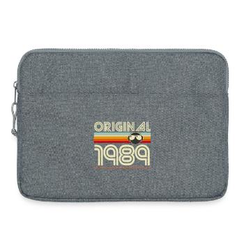 Originaler Retro-Helm von 1989 - Laptoptasche 15" - Grau meliert - Vorne