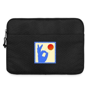 Graphique rétro de film de ping-pong pop art - Sacoche pour ordinateur portable 15 pouces - noir - Devant