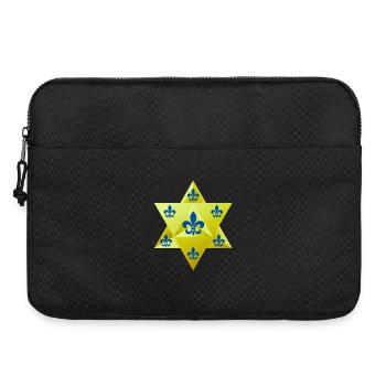 Merkaba Star & Feur de lis - Sacoche pour ordinateur portable 15 pouces - noir - Devant