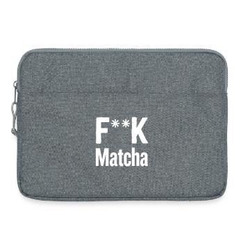 Matcha Rebellion T-shirt - Sacoche pour ordinateur portable 15 pouces - gris chiné - Devant
